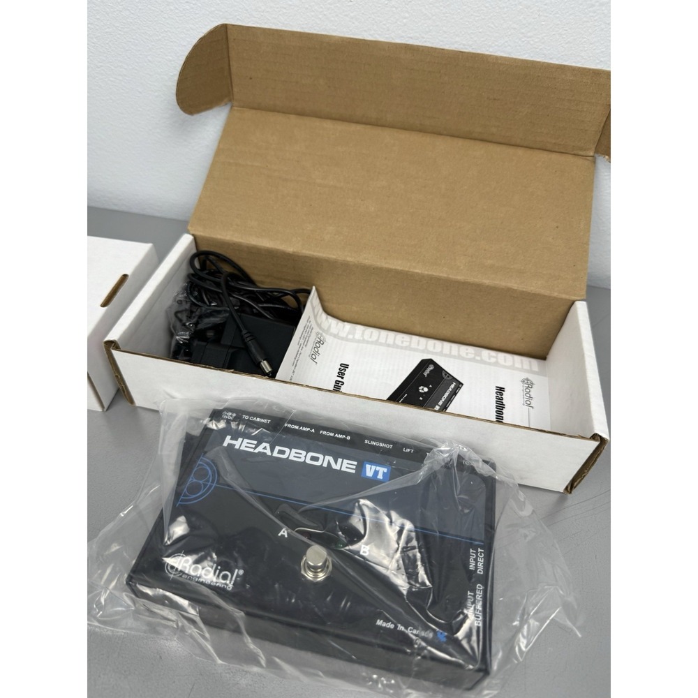 Radial Headbone VT Amp Head Switcher Pedal w/ Power Adapter, Box & Papers